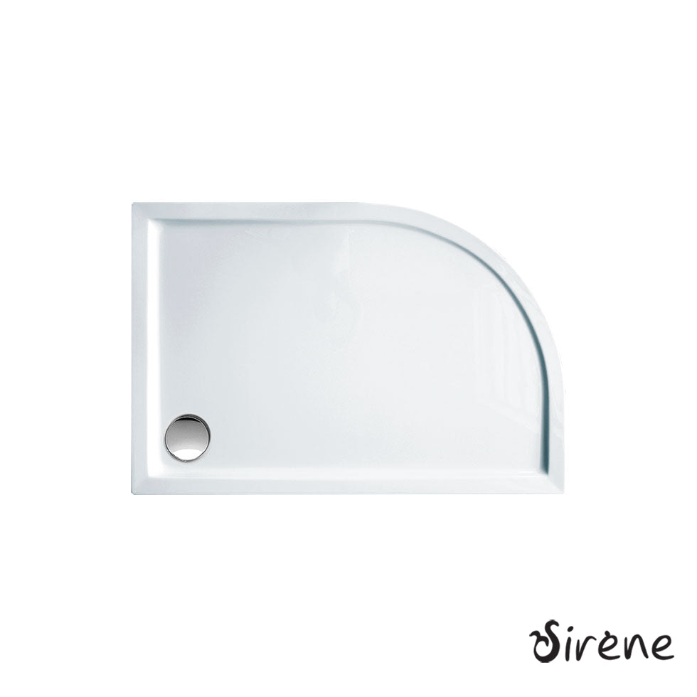 Ντουζιέρα ημικυκλική EXTRA FLAT 120x80 - Υψος 5 cm, SIRENE