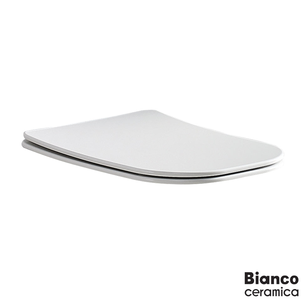 Κάλυμμα λεκάνης DELIA DL110-DL120 SLIM SOFT-CLOSE, BIANCO CERAMICA