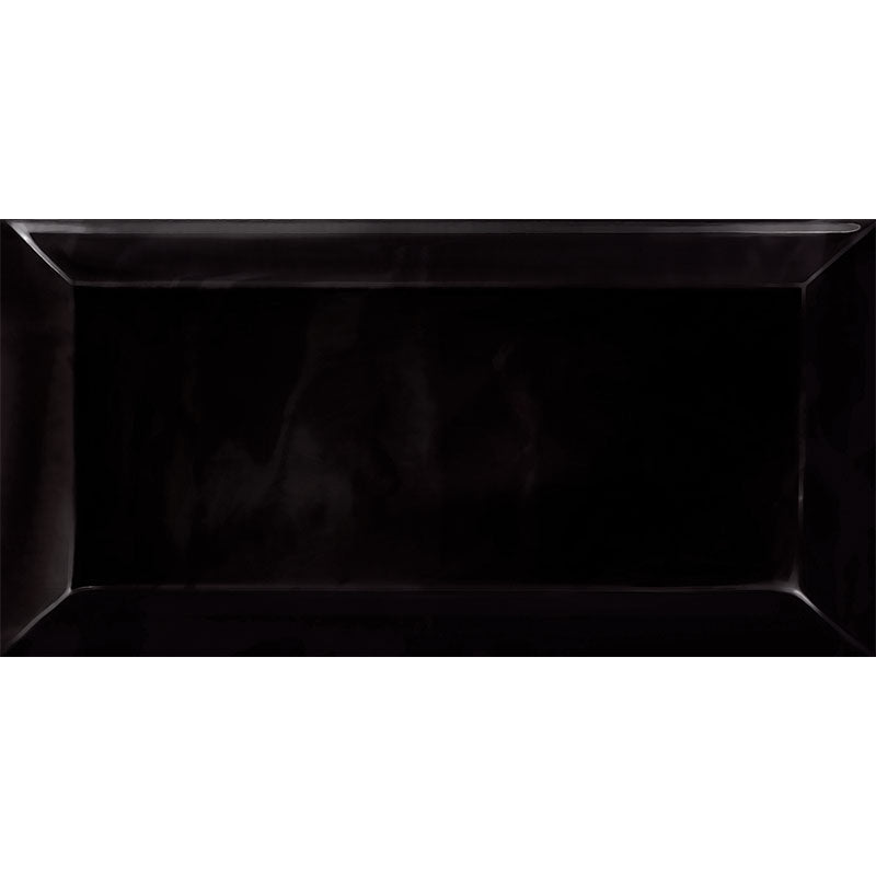 Πλακάκι Metro Bizoute Black Karag 10x20cm